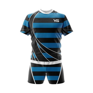 Maillot de Rugby de haute qualité fabriqué au Pakistan nom de l'équipe personnalisé poids léger dernière conception ensemble d'uniformes de sport pour les équipes sportives - Product Image 4