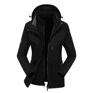 Veste décontractée fine pour femmes, printemps et automne, imperméable et coupe-vent, veste à capuche amovible pour le sport, vêtements de voyage - Product Image 3
