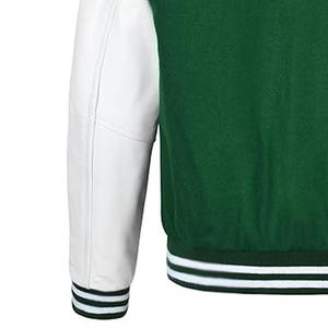 แจ็กเก็ตแขนยาวผ้าวูลกราฟิกสำหรับผู้ชายแจ็กเก็ตหนังแขนยาวสำหรับฤดูหนาวแจ็คเก็ตวิทยาลัยเบสบอลออกแบบได้ตามต้องการ - Product Image 5