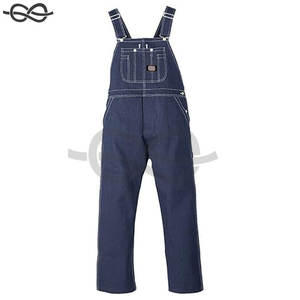 Salopette à bretelles en jean délavé pour hommes, vêtements de travail durables et confortables, bretelles réglables, poches multiples et style classique - Product Image 4