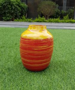 Jarrón de bambú hilado con diseño navideño pulido rojo con diseños personalizados únicos para la decoración del hogar y la cocina hecho en Vietnam - Product Image 5