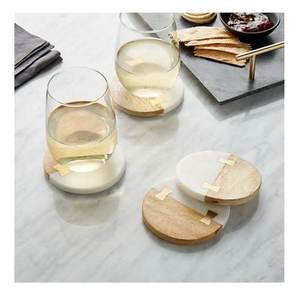 Customized Logo Eco Friendly Wooden & stone <b>Coaster</b> Home Decor <b>Coasters</b> High Selling 2023 New Design <b>Table</b> <b>Coasters</b> - Product Image 1