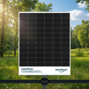 Panel Solar Monocristalino de Media Celda SolarMaster ST-370W con Certificación TUV, Lámina Trasera Blanca y Marco de Aluminio - Product Image 3