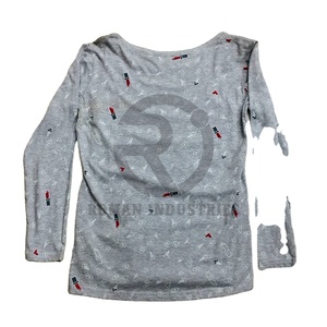 เสื้อยืดสำหรับผู้ชายผ้าฝ้ายแท้น้ำหนักเบาพิมพ์ลายทั้งตัวแขนกว้าง - Product Image 1