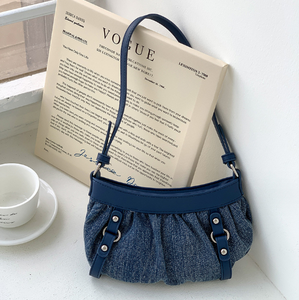 Phoenix Fashion Women's Denim Single <b>Strap</b> <b>Shoulder</b> Bag - Product Image 2