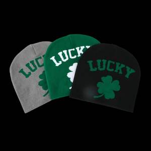 Gorros de sublimación con patrón de Letras de punto, gorro Popular personalizado, gorro estampado a la moda, gorro Unisex - Product Image 1