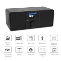 Radio estéreo por Internet con WiFi, Radio FM con DAB, compatible con conexión LAN, para el