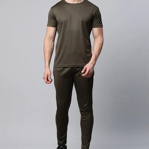 Ensemble de survêtement sportif d'été à manches courtes pour hommes, impression de logo personnalisée, vêtements décontractés, survêtement d'été pour hommes - Product Image 1