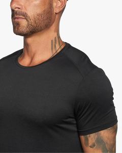 T-shirt de sport à manches courtes pour homme, coupe oversize, avec logo personnalisé, respirant, séchage rapide, idéal pour la course et la musculation - Product Image 2