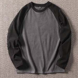 OEM Bangladesh China Factory <b>Men's</b> Thermal <b>Long</b> <b>Sleeve</b> T-<b>Shirt</b> Trendy Winter Base Layer Color Block Cheap Plus Size T-<b>Shirt</b> - Product Image 3