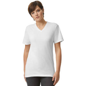 Camiseta de Manga Corta con Cuello en V para Hombre, con Tela No Tejida, Ecológica, Antiarrugas, de Secado Rápido, Estilo Casual Elegante - Product Image 1