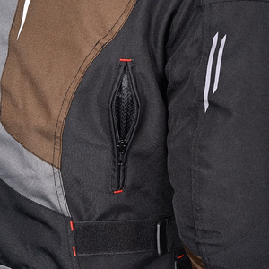 Chaqueta de viaje impermeable con ventilación de aire para moto de talla grande unisex de invierno con armadura certificada CE textil Cordura - Product Image 4