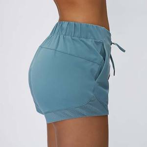 Pantalones cortos de calidad Premium para mujer, pantalones cortos de compresión de yoga para entrenamiento de cintura alta, hechos a medida, Pakistán, precio al por mayor, pantalones cortos para mujer - Product Image 6