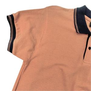 Polo de golf pour hommes 100% coton/polyester avec logo brodé personnalisé à manches courtes uniforme de travail de couleur unie anti-rides - Product Image 3