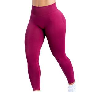 Leggings de yoga sans couture pour femmes, pantalon de fitness taille haute, extensible, doux, bas de sport actifs - Product Image 1