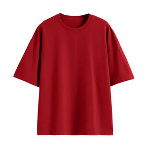 Microfibra 100% algodón de alta calidad de talla grande para hombre, camisetas con logotipo personalizado - Product Image 1