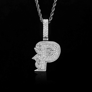 Colgante de Joyería Personalizado de Aleación Chapada en Oro con Diamantes Estilo Hip Hop Urbano - Product Image 2