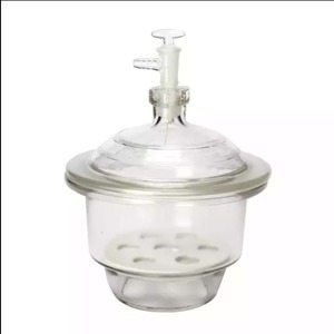 CISCO-4012 Desecador Base de porcelana de vidrio al vacío Llave de paso empotrada Suministros educativos blancos Producto Placa de porcelana - Product Image 1