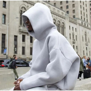 เสื้อฮู้ดแขนยาวของผู้ชายเสื้อฮู้ดกัน500gsm ผ้าฝ้ายหนาแบบสตรีทโอเวอร์ไซส์ออกแบบได้ตามต้องการ - Product Image 6