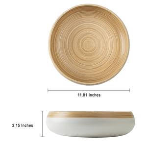 Artículos calientes Ensalada de bambú Cuenco para servir Vajilla Cuencos de bambú hilados Vajilla al por mayor hecha en Vietnam - Product Image 6