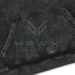 Vente en gros de pulls à capuche pour hommes doublés de molleton de coton et de polyester pour l'hiver design uni teint sur mesure fabriqué au Pakistan - Product Image 3