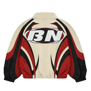 Ensemble de survêtement en nylon coupe-vent pour homme, sur mesure, avec fermeture éclair, sublimation, grande taille, imprimé, deux pièces, pour l'hiver - Product Image 5