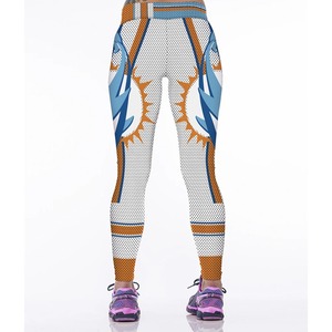 Leggings de gimnasio elásticos de talla grande para mujer, pantalones informales con estampado de entrenamiento, diseño de cielo cósmico de galaxia de fantasía, cintura de punto transpirable - Product Image 4