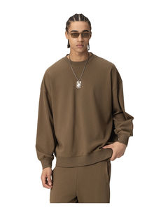 Sudadera de gran tamaño de peso pesado, jersey de invierno de lana cálida para hombres, logotipo personalizado, suministro OEM de fábrica - Product Image 4