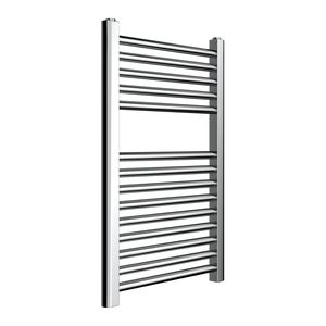 Scalda asciugamani tubolari tondi in colore cromato 450x500x680mm in acciaio verniciato e cromato portasciugamani - Product Image 1