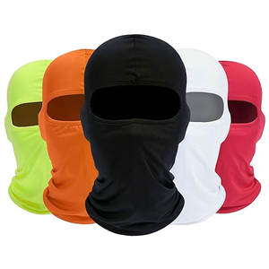 Masque facial en coton 100% de haute qualité en gros 2026, protection UV, léger, noir - Product Image 5