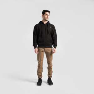 Pantalon de jogging Trek en tissu Oxford 100% coton, logo personnalisable, plissé, coupe ample, style décontracté chic, disponible en tailles XL à 6XL (Beige) - Product Image 4
