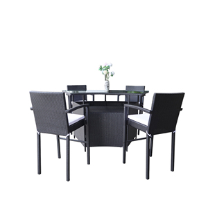 Juego de barra de ratán polivinílico de diseño moderno para el hogar, hotel o muebles de salón para mejora interior - Product Image 1