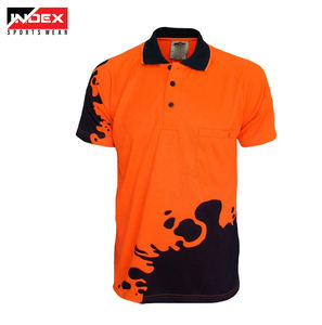 Camiseta de Golf de Alta Calidad para Hombre, Impresión de Serigrafía Personalizada en la Parte Delantera, Logotipo, Material de Spandex/Poliéster, Secado Rápido y Transpirable - Product Image 1