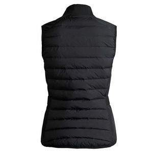 Chaleco ligero informal con cuello levantado para mujer, cierre de cremallera, chaleco acolchado a prueba de viento, prendas de vestir exteriores, patrón Regular - Product Image 4