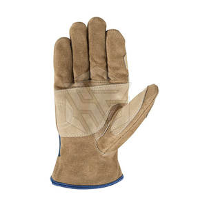 Guantes de trabajo de cuero personalizados para invierno unisex, guantes de trabajo aplicables al aire libre de estilo liso - Product Image 6