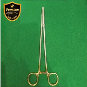 Porte-aiguilles Mayo Hegar 20 cm LUMINEX IMPEX, carbure de tungstène, poignées plaquées or, acier inoxydable, haute qualité - Product Image 5