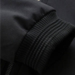 บริการ OEM ออกแบบโลโก้เอง เสื้อแจ็คเก็ตบอมเบอร์ผู้ชายสำหรับฤดูหนาว คุณภาพสูง แฟชั่นทันสมัย - Product Image 4