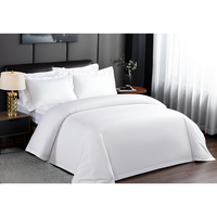 Draps de lit blancs pour hôtel, literie classique pour hôtels, maisons d'hôtes et auberges
