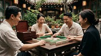 Ensemble de Mahjong Américain de Noël avec Tuiles en Bois Mélaminé à Motif Personnalisé, Boîte à Tiroir Couleur Bois de Rose, Logo Personnalisé OEM, Halloween