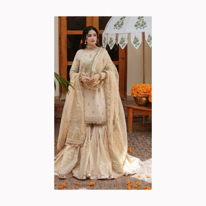 NOUVEAU BOLLYWOOD INDIEN PAKISTANI STYLE FANCY LEHENGHA CUM SAREE SEQUENCE BRODÉ TRAVAIL AVEC CHOLI - Product Image 5