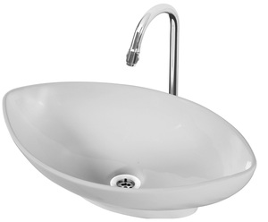Lavabo de baño de encimera con bordes altos y atractivo elegante que se combina perfectamente con los baños modernos - Product Image 1