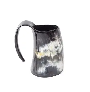 Tasse en corne baril pour vente en gros tasse en corne de buffle naturelle pour hôtel articles de fête taille personnalisée prix bon marché pour produit Offre Spéciale