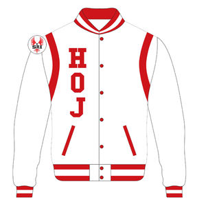 Chaqueta Universitaria de Béisbol Bordada para Mujer, Heroines de Jericho |   Chaqueta Universitaria Bordada Masónica HOJ Personalizada para Mujer - Product Image 4