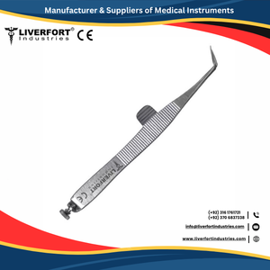 Ciseaux à ruban manuels courbés Iris de 10 cm (3,78 po) en acier inoxydable allemand, instrument chirurgical ophtalmique et de rhinoplastie, certifié CE - Product Image 5