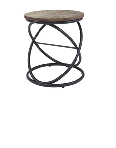 Mesa de centro de madera de gama nórdica, conjunto lateral de lujo, muebles modernos de Metal y oro para sala de estar, mesa redonda con estilo de café, novedad - Product Image 5