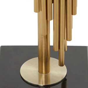 Set of 2pcs Gold Plated Metal Contemporary <b>Candle</b> Holder for Decorative Centerpiece Bulk Supplies Available at Reasonable Price - Product Image 3