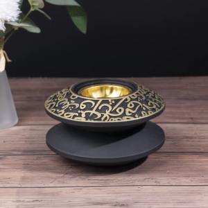 Quemador de incienso árabe de alto estándar, diseño increíble, quemador Bakhoor de metal y cerámica para decoración del hogar y fragancia - Product Image 3