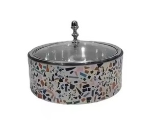 Olla Caliente Redonda de Metal de Diseño Árabe con Tapa Martillada, Tamaño Personalizado, Recipiente para Almacenar Alimentos, Calentador de Alimentos, Buffet - Product Image 6