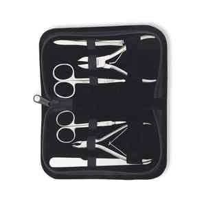 Juego de pedicura personalizado de 6 piezas para el cuidado de las uñas Kits de manicura de acero inoxidable con bolsa de PU Juegos de cortaúñas, lima de uñas, Tijera para cutículas - Product Image 6