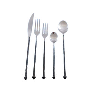 Luxueux design américain accrocheur 4 pièces ensemble de couverts couverts de cuisine plaqué argent de qualité supérieure pour la vaisselle de fête de mariage - Product Image 2